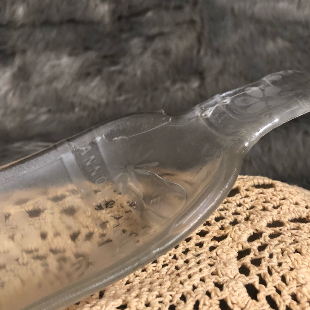Flattened bottle dish